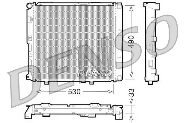 DENSO DRM17038 Radyatör A1245009203 resmi