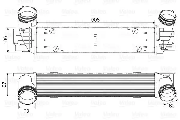 VALEO 818594 Turbo Radyatörü 17517798788 resmi