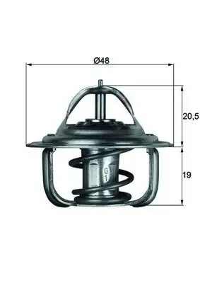 MAHLE TX192D Termostat resmi