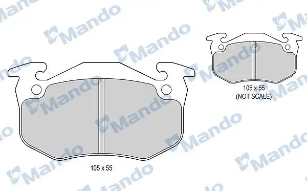 MANDO MBF015079 Arka Fren Balatası resmi