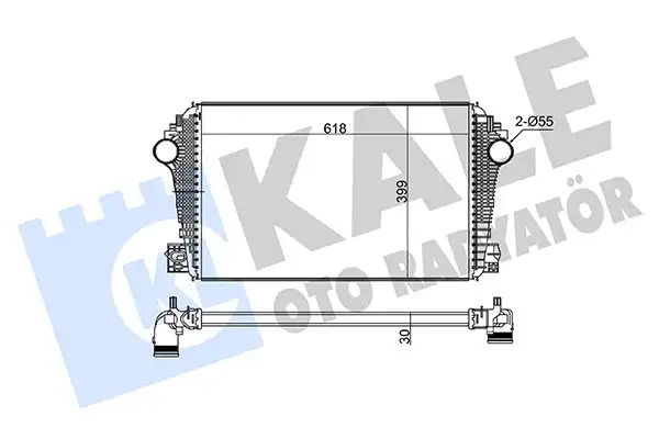 KALE 360705 Turbo Radyatörü 2H0145804D resmi
