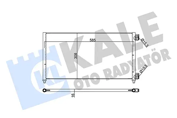 KALE 378200 Klima Radyatörü 46821270 resmi