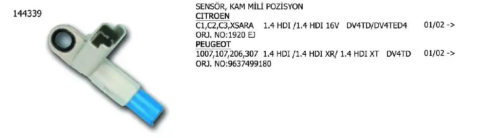 ÜNÜVAR 144339 Eksantrik Sensörü resmi