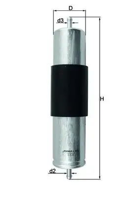 MAHLE KL473 Yakıt Filtresi 16126765756 resmi