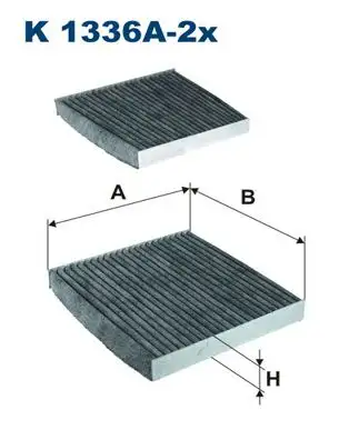 FILTRON K1336A-2X Polen Filtresi (Karbonlu) resmi