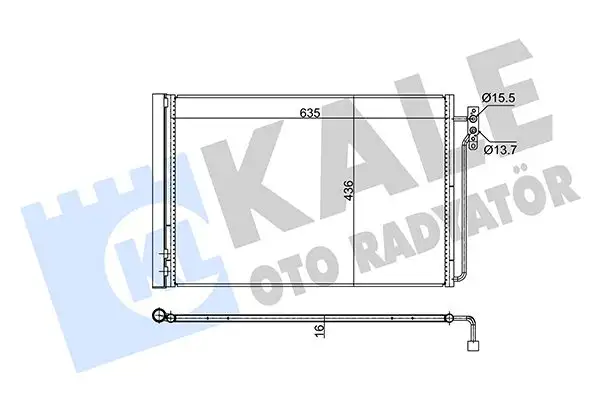 KALE 350665 Klima Radyatörü JRW000020 resmi