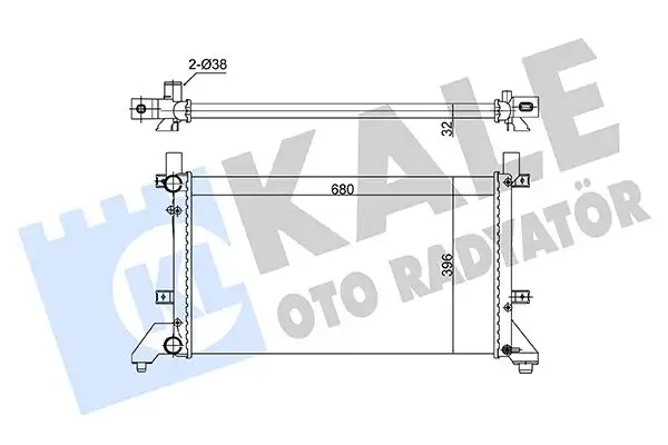KALE 363075 Radyatör 2D0121253B resmi