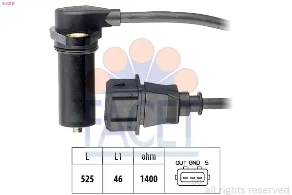 FACET 9.0219 Krank Sensörü 038907319 resmi