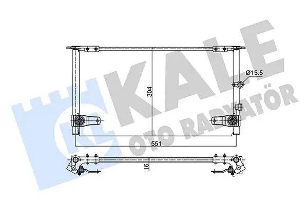 KALE 350690 Klima Radyatörü 8846035340 resmi