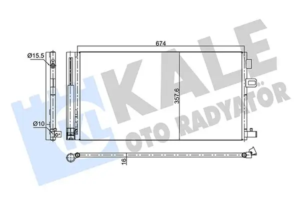 KALE 350675 Klima Radyatörü 921001952R resmi