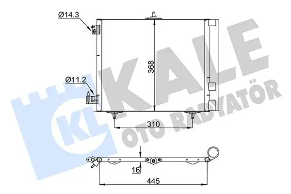 KALE 358440 Klima Radyatörü resmi