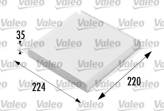VALEO 698657 Polen Filtresi 6447KR resmi