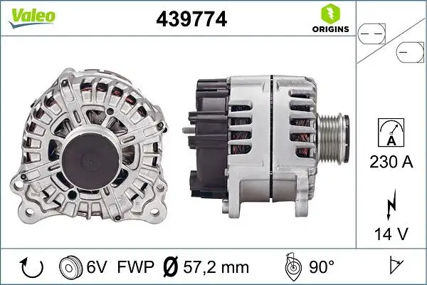 VALEO 439774 Şarj Dinamosu resmi