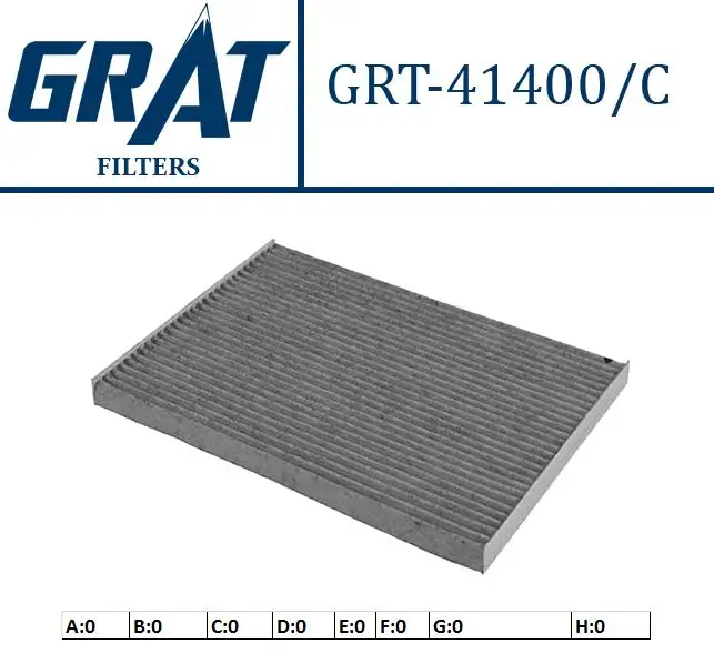 GRAT 41400C Polen Filtresi (Karbonlu) 27277JD10A resmi