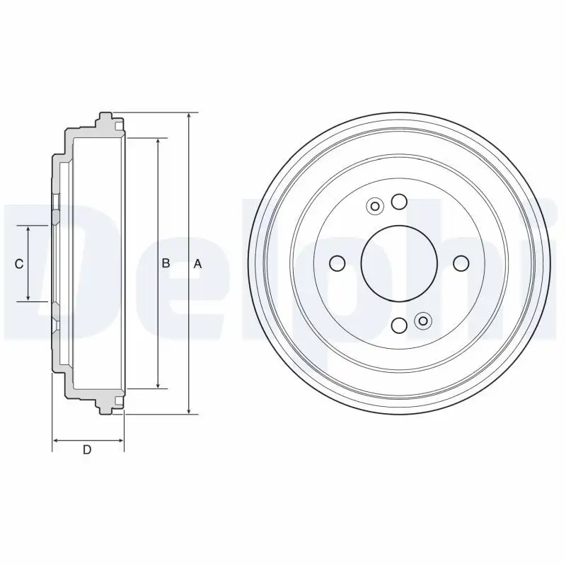 DELPHI BF580 Fren Kampanası 584111G000 resmi