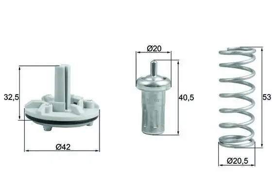 MAHLE TX18380D Termostat 03C121110L resmi