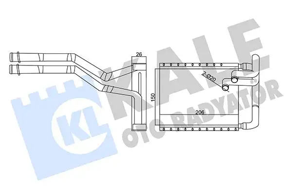 KALE 347395 Kalorifer Radyatörü 971382L000 resmi