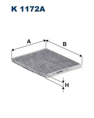 FILTRON K1172A Polen Filtresi (Karbonlu) resmi