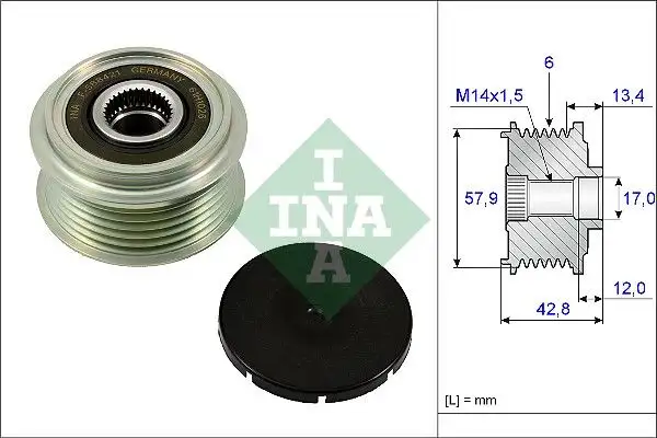 INA 535024010 Alternatör Kasnağı resmi