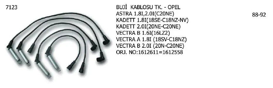 ÜNÜVAR 7123 Buji Kablosu resmi