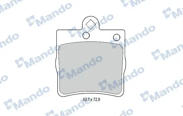 MANDO MBF015141 Arka Fren Balatası resmi