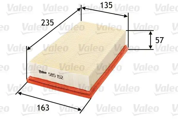 VALEO 585152 Hava Filtresi resmi