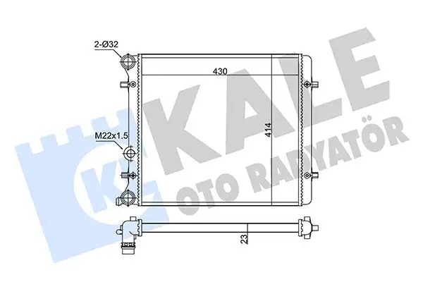 KALE 348255 Radyatör resmi