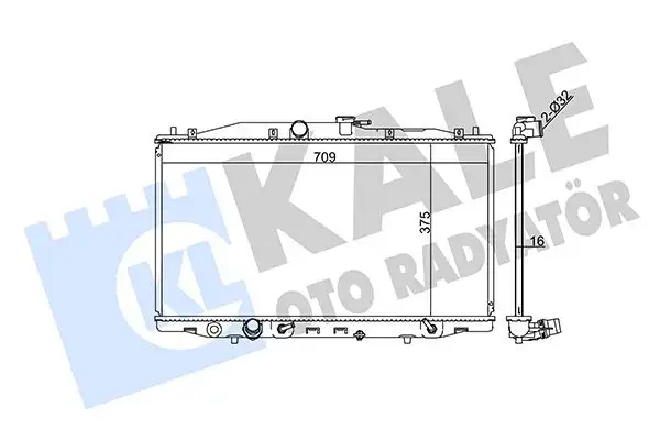 KALE 384100 Radyatör 19010RBA901 resmi