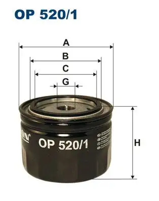 FILTRON OP520/1 Yağ Filtresi resmi