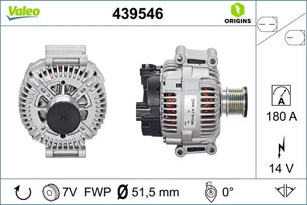 VALEO 439546 Şarj Dinamosu resmi