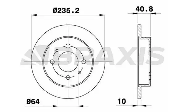 BRAXIS AE0579 Arka Fren Diski resmi
