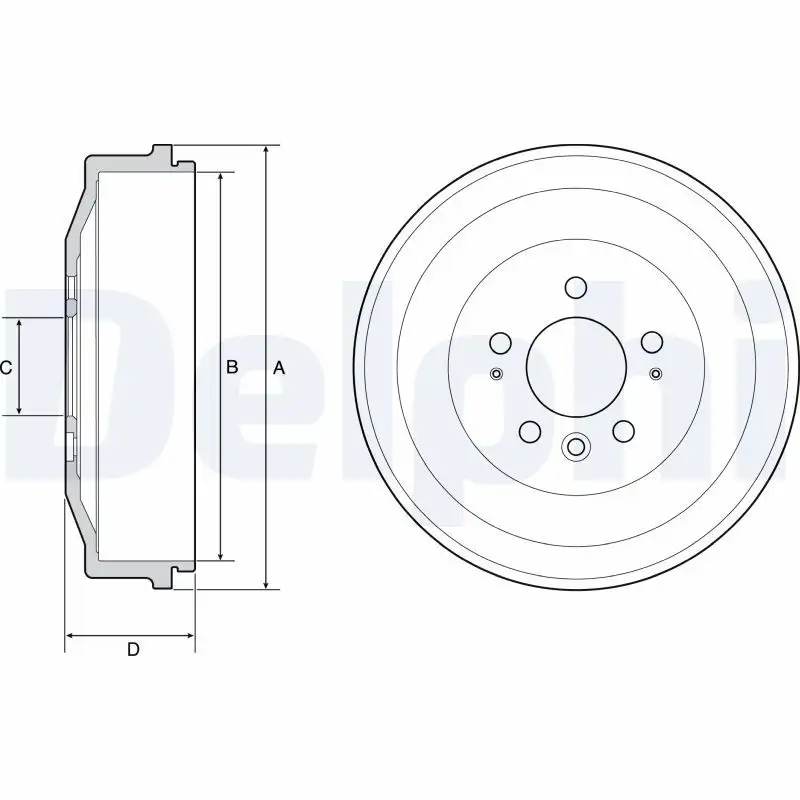 DELPHI BF558 Fren Kampanası 2H0609617 resmi