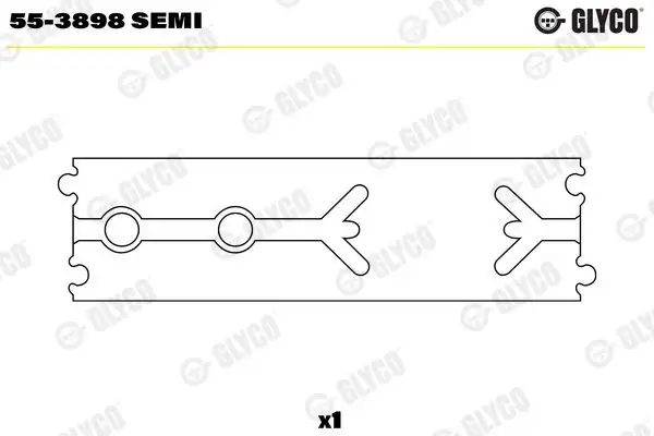 GLYCO 55-3898-SEMI Piston Kol Burcu A6110380050 resmi