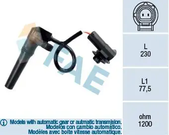 FAE 79281 Devir Sensörü 7700103119 resmi