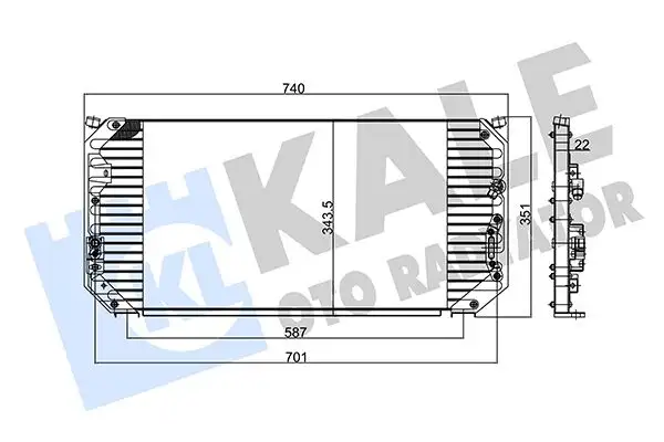 KALE 345820 Klima Radyatörü 94855107 resmi