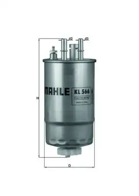 MAHLE KL566 Yakıt Filtresi resmi