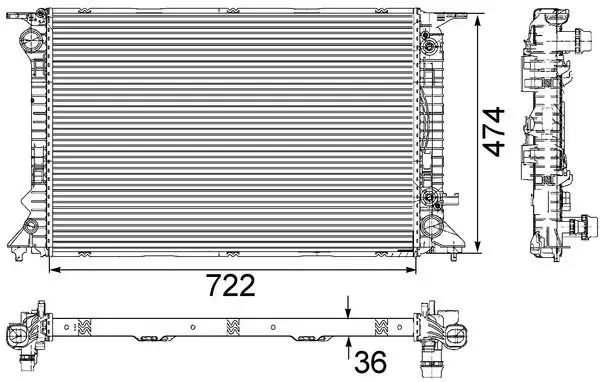 MAHLE CR912000S Radyatör resmi