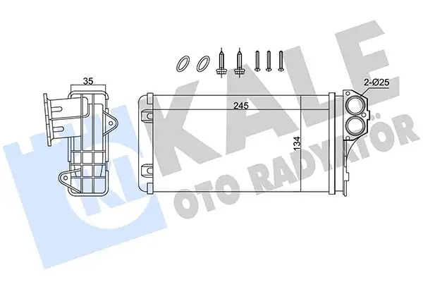 KALE 370620 Kalorifer Radyatörü 6448Q2 resmi