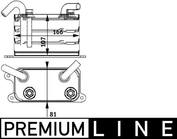 MAHLE CLC62000P Motor Yağ Soğutucu 7H0317019B resmi