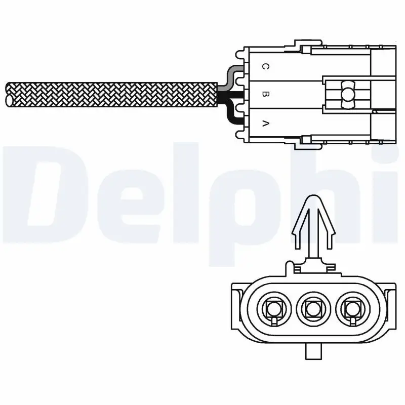 DELPHI ES10970-12B1 Oksijen Sensörü 7700864987 resmi