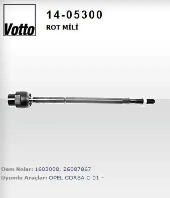 VOTTO 14-05300 Rot Mili 1603008 resmi