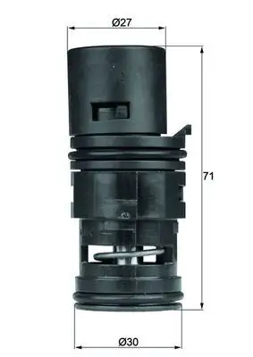 MAHLE TO775 Yağ Soğutucu Termostatı 17113438717 resmi