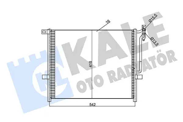 KALE 345625 Klima Radyatörü 6914033 resmi