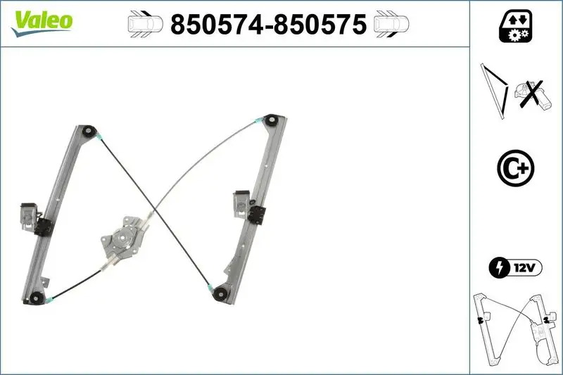 VALEO 850574 Ön Cam Krikosu (Sol) 3B1837461 resmi