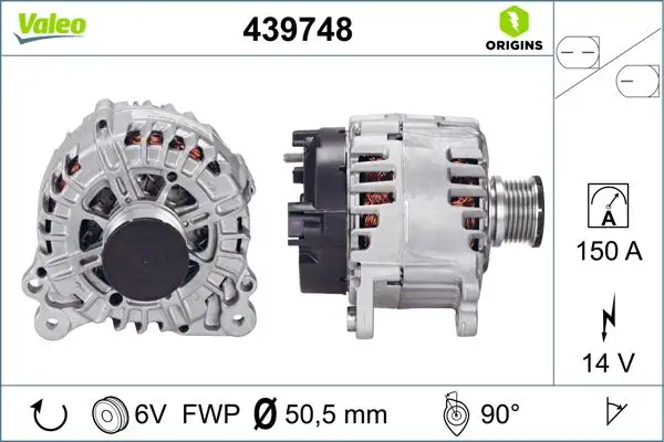 VALEO 439748 Şarj Dinamosu resmi