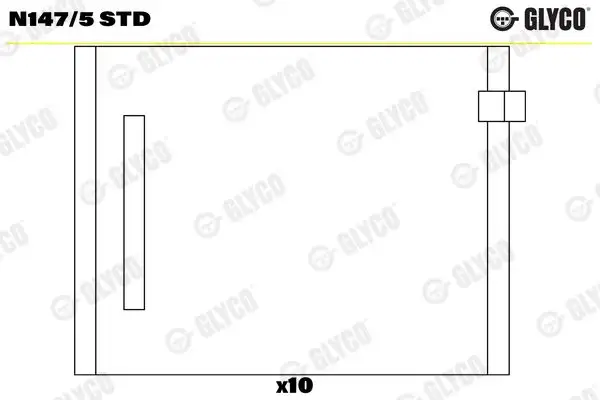GLYCO N147/5-STD Eksantrik Yatağı 038103673B resmi