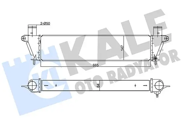 KALE 344955 Turbo Radyatörü 8980906272 resmi
