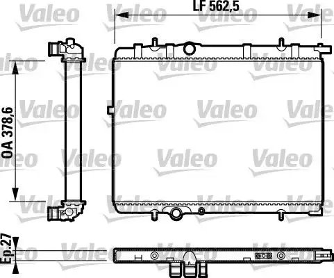 VALEO 732893 Radyatör 1330F6 resmi