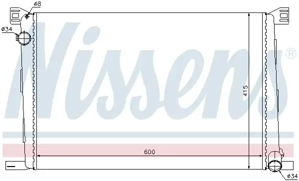 NISSENS 69706 Radyatör 17118675266 resmi
