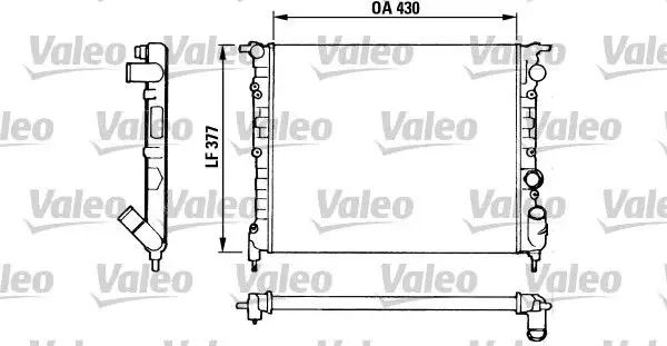 VALEO 883875 Radyatör 7701034769 resmi